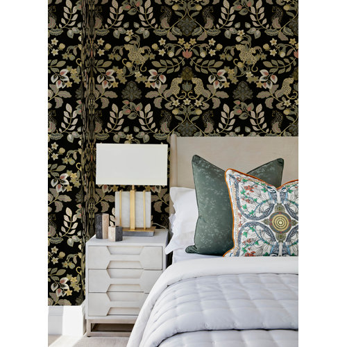 Black Floral & Botanical Wallpaper You'll Love | Wayfair